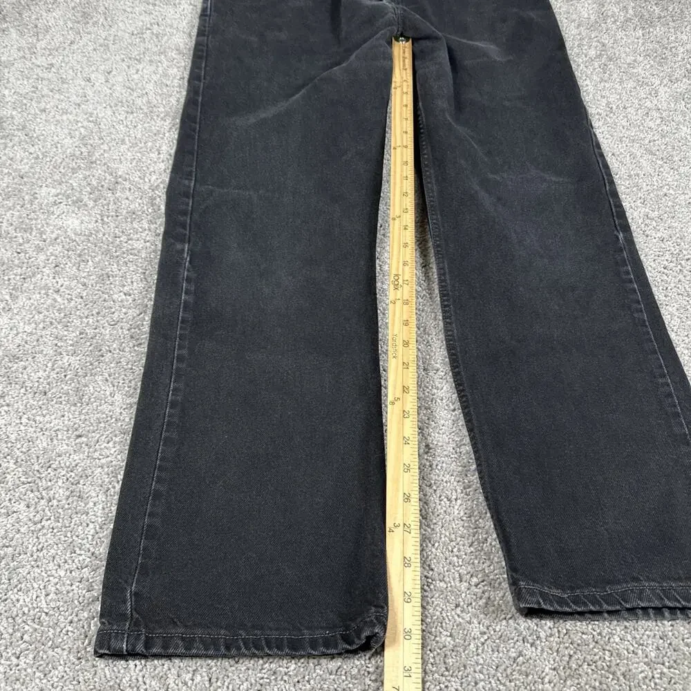Vtg Levis 505 Jeans Mens 34x30* Dark Black Straight Leg Denim Y2K (Tag 36x32)